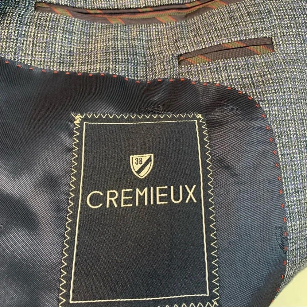 Daniel Cremieux Men's Blue Houndstooth Sport Coat